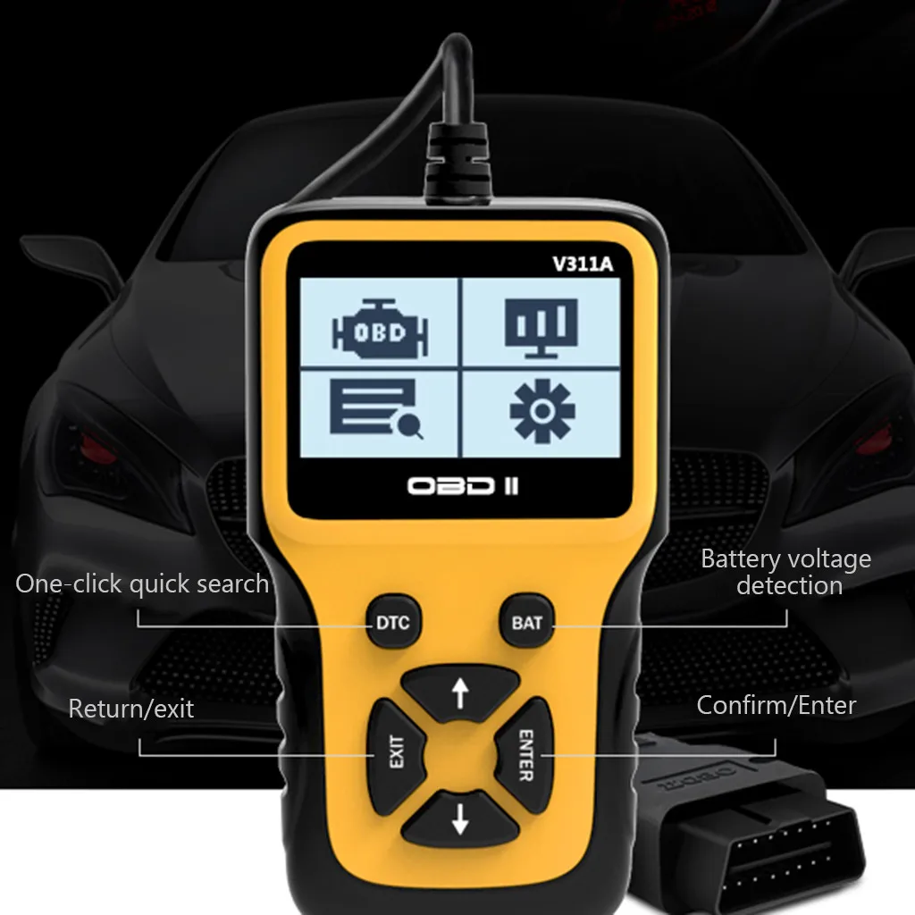 Автомобильный инструмент V311A OBD2 диагностический сканер автомобильный