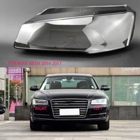 for audi a8 d5 2014 2017 lens headlight transparent housing lampshade lens light transparent glass car light protection cover