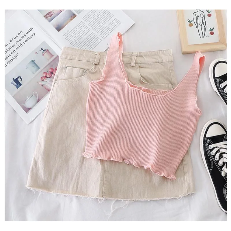 Женские сексуальные трикотажные майки 2020 Блестящий жилет летний топ Женский