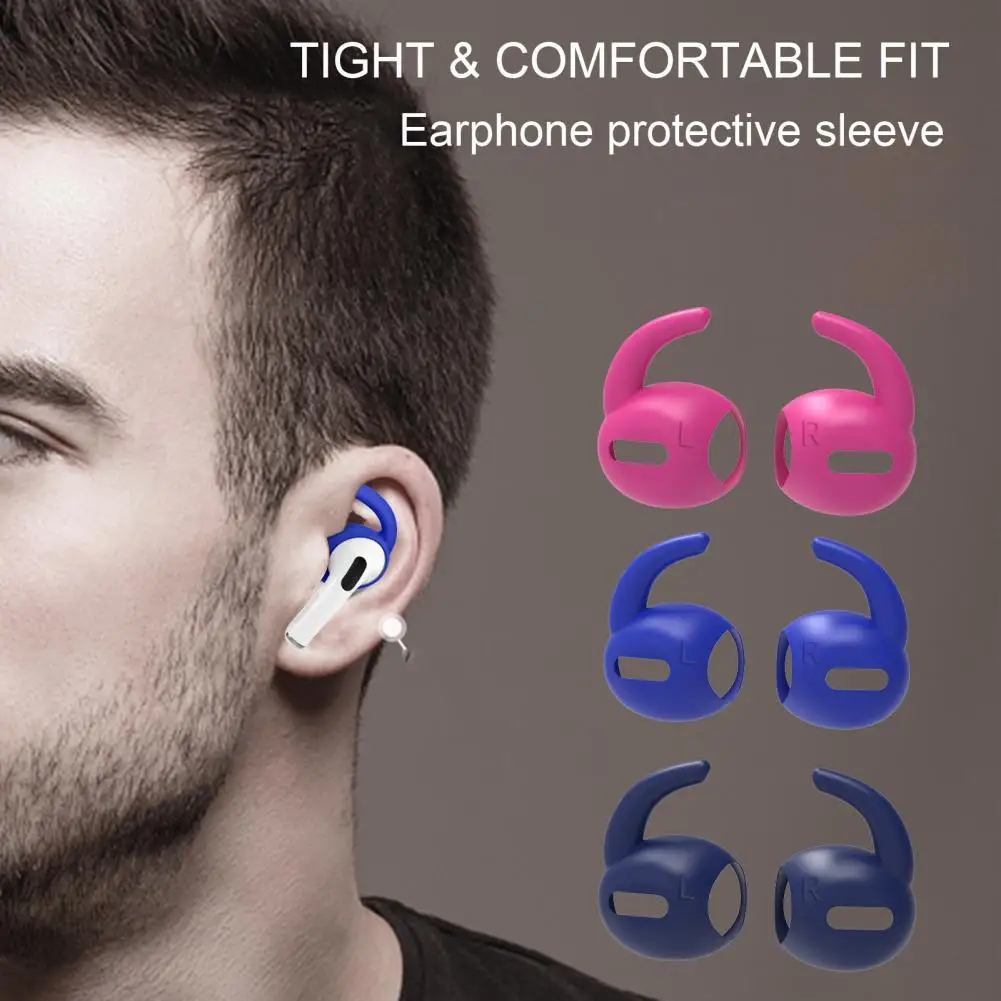 

1 Pair Ear Hook Bluetooth Headset Anti-lost Non-slip Earhook Silicone Earplug Protective Sleeve for Airpods3 Accessories