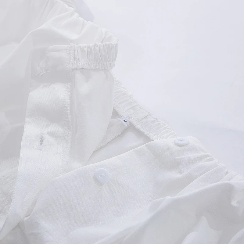 

Women Spring Slash Neck Pleated Dress Fashion Half Puff Sleeve Slim A Line Dress Autumn Female Solid Cardigan Mini Party Vestido