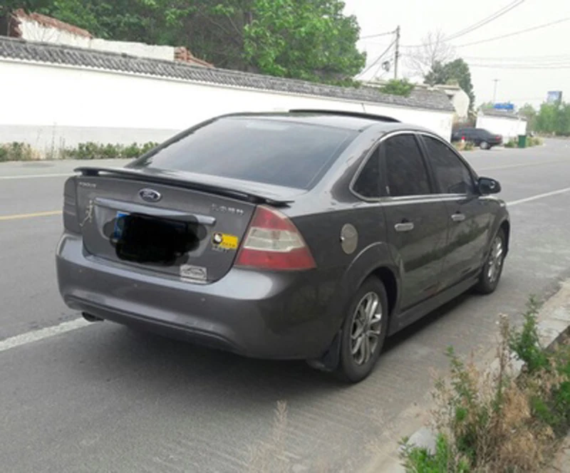 Подходит для Ford Focus спойлер 2009 2010 2011 Автомобильный ABS пластиковый Неокрашенный