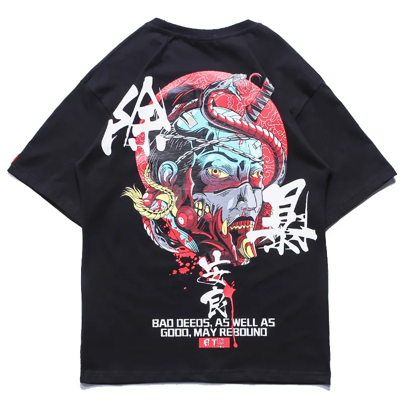 

Harajuku Half Sleeve T-shirt Men's 19 Summer New Fashion Casual Loose round Neck Half Sleeve Shirt