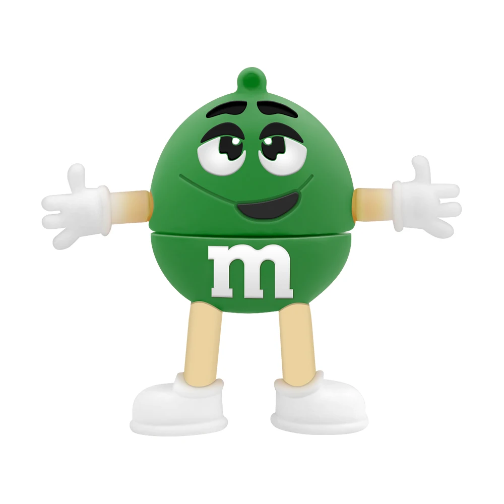 green Милый флеш-накопитель u-диск 32gb 16gb 8gb rainbow beans M& M bean usb флеш-накопитель прекрасный подарок полная емкость 64gb флешка cle usb loptop - Цвет: green