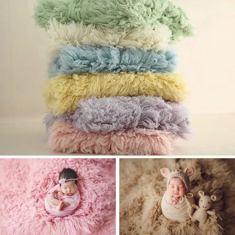 150x90cm Flokati Newborn Photography Big Size Thick Long Greek Wool Blanket Background Baby Photo Props Fotografia Accessories