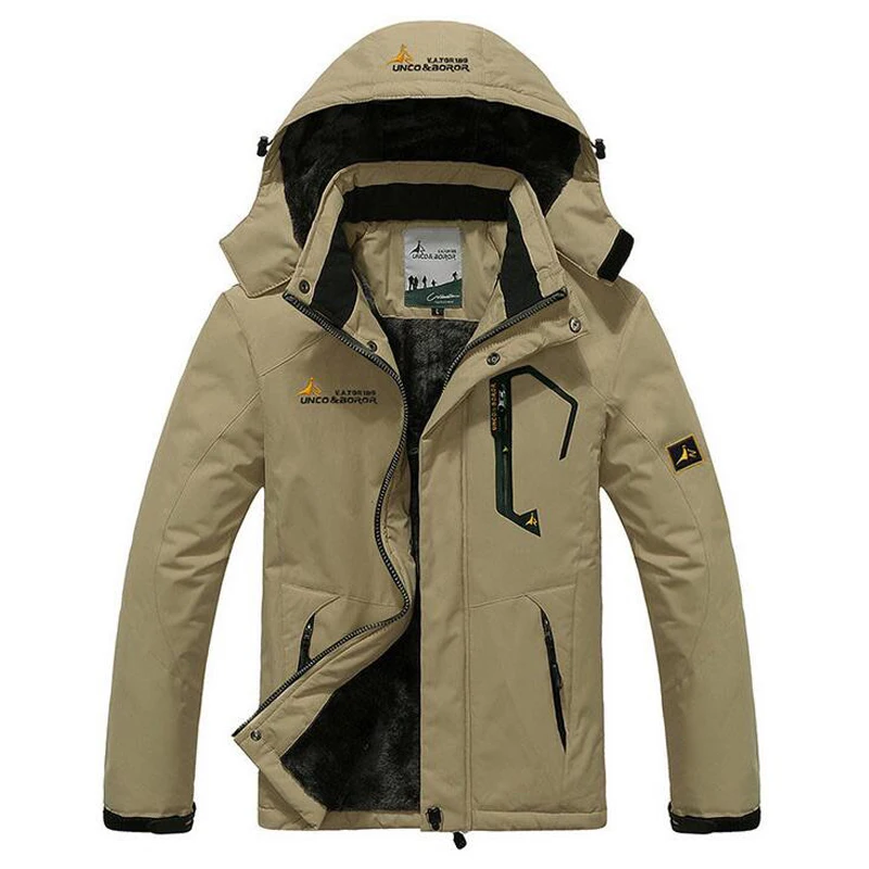 Мужская зимняя ветрозащитная куртка с капюшоном теплая парка | одежда