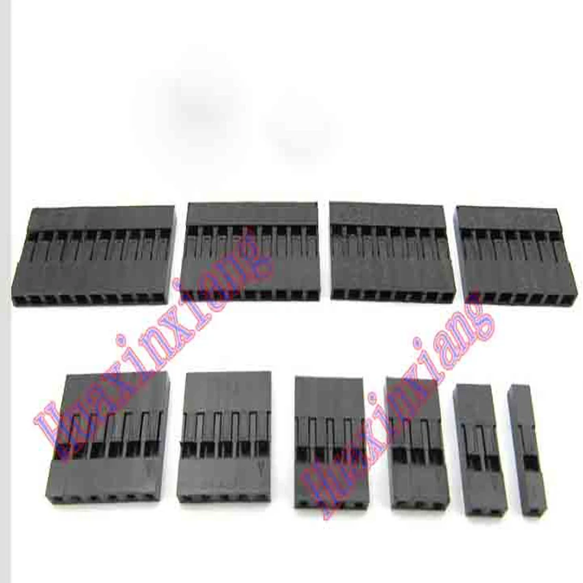 

100PCS/Lot 2.54mm Dupont Jumper Plastic Shell Housing Connector For Dupont Wire Cable 1P/2P/3P/4P/5P/6P/7P/8P/9P/10P