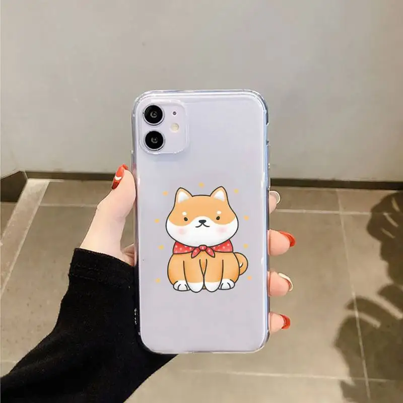 

Corgi cute pet dog Phone Case Transparent for iPhone 11 12 mini pro XS MAX 8 7 6 6S Plus X 5S SE 2020 XR