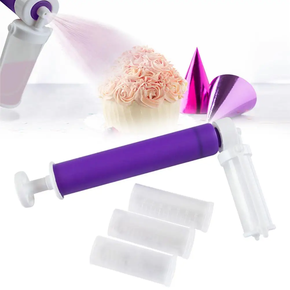 Manual Airbrush For Cake Decorating Coloring Baking Decoration Tools Pastry Dusting Spray Tube Color Duster | Дом и сад