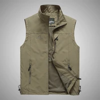 mens hiking vest spring autumn breathable quick drying fishing waistcoat outdoor hunting vests plus size s 5xl colete tatico