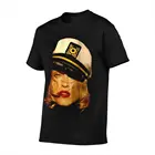 Бесплатная доставка, черная винтажная Мужская футболка с изображением Мадонны и девушки из редкого аниме, футболка большого размера, Мужская одежда, 2020, Арабская футболка