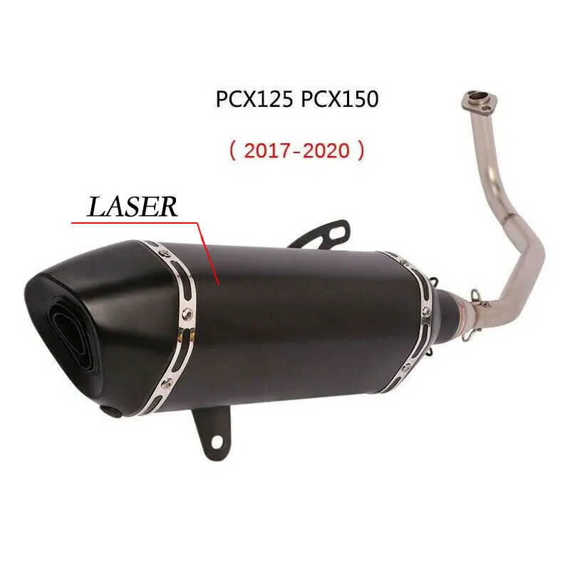 

For Honda PCX150 PCX125 PCX 125 150 2017-2020 Motorcycle Full Exhaust System Muffler Pipe Front Link Pipe Escape 51mm