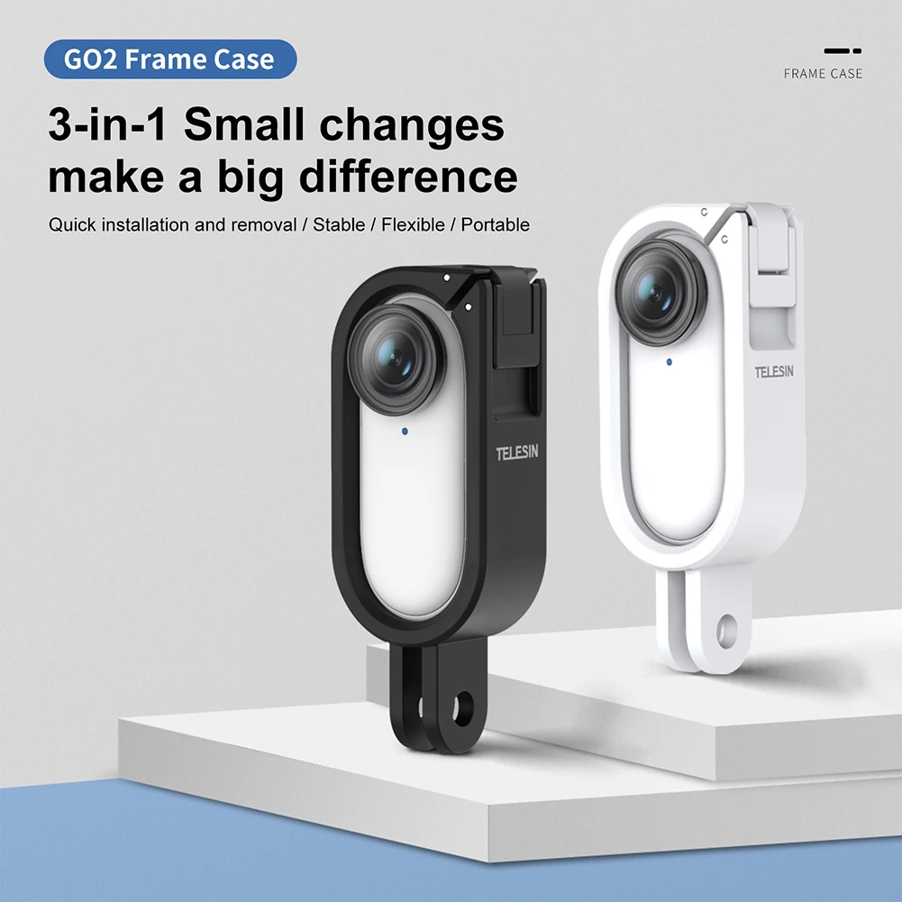 

Protective Frame Mount 1/4 Adapter Adjustable Bracket For Insta360 Go 2