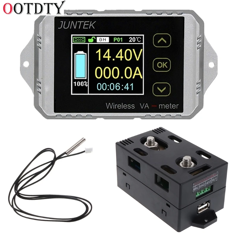 

OOTDTY VAT4300 DC400V 300A Wireless Connect Digital Voltage Current Watt Power capacity Digital Combo Meter Tester