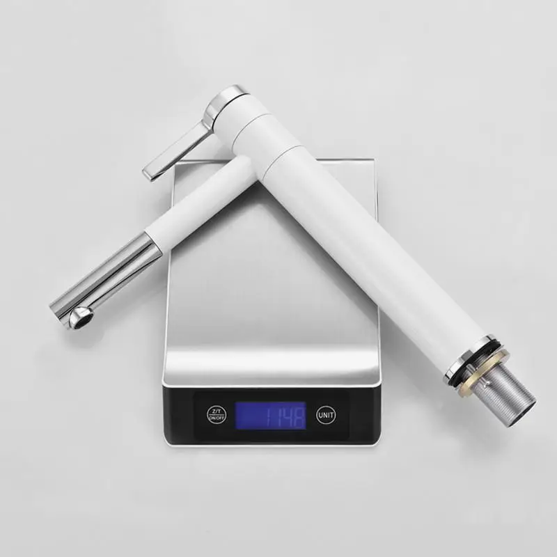 Вращающаяся насадка смеситель для раковины латунный Смеситель воды Высокий кран