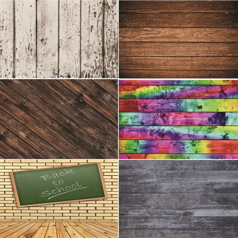 

SHUOZHIKE Vinyl Custom Photography Backdrops Prop Graffiti+Wooden Planks Photography Background NY6FD-1