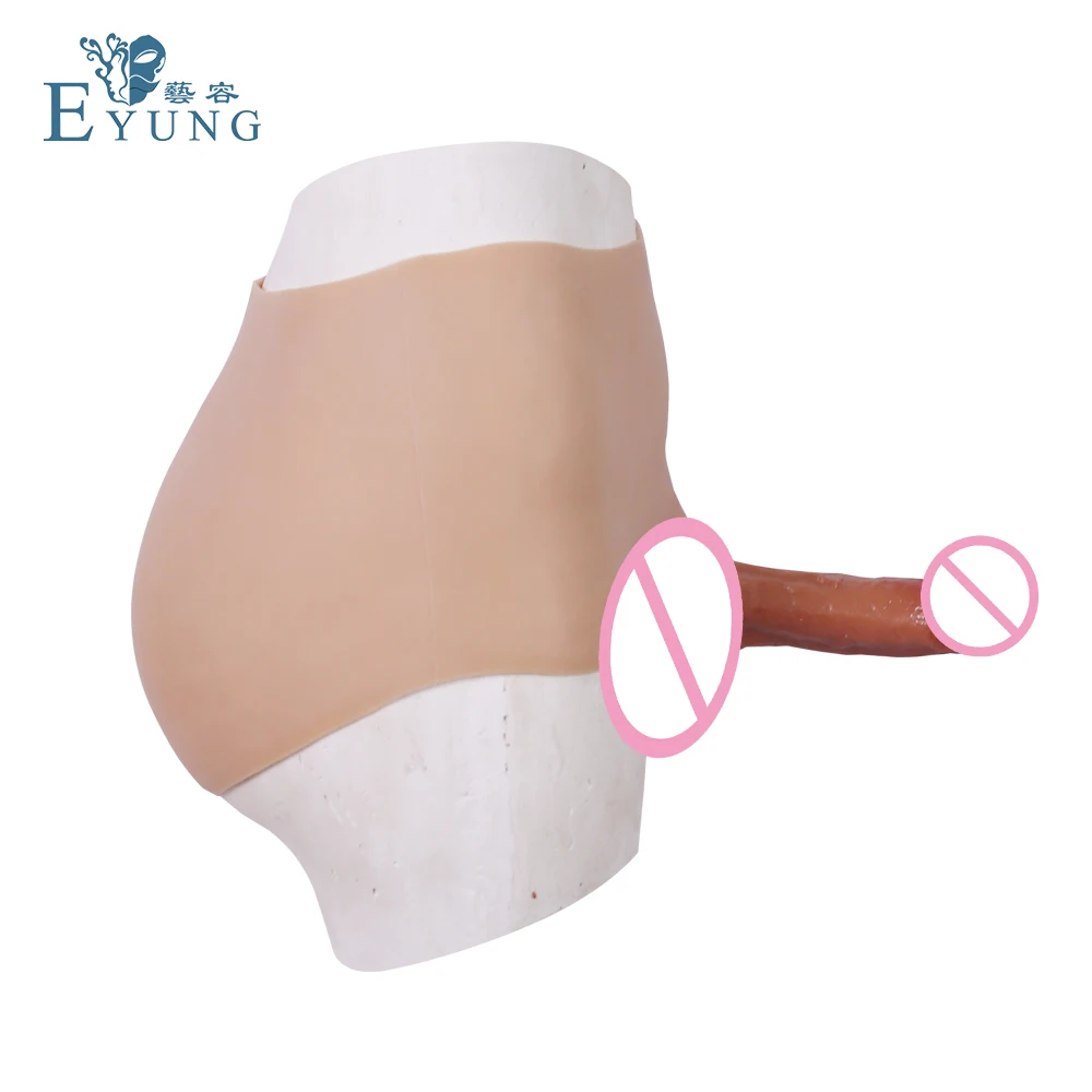 Eyung силиконовые трусы с фаллоимитатором пенисом реалистичный пенис ремешок на