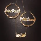 Серьги-кольца женские золотые, 3 метра, 2020