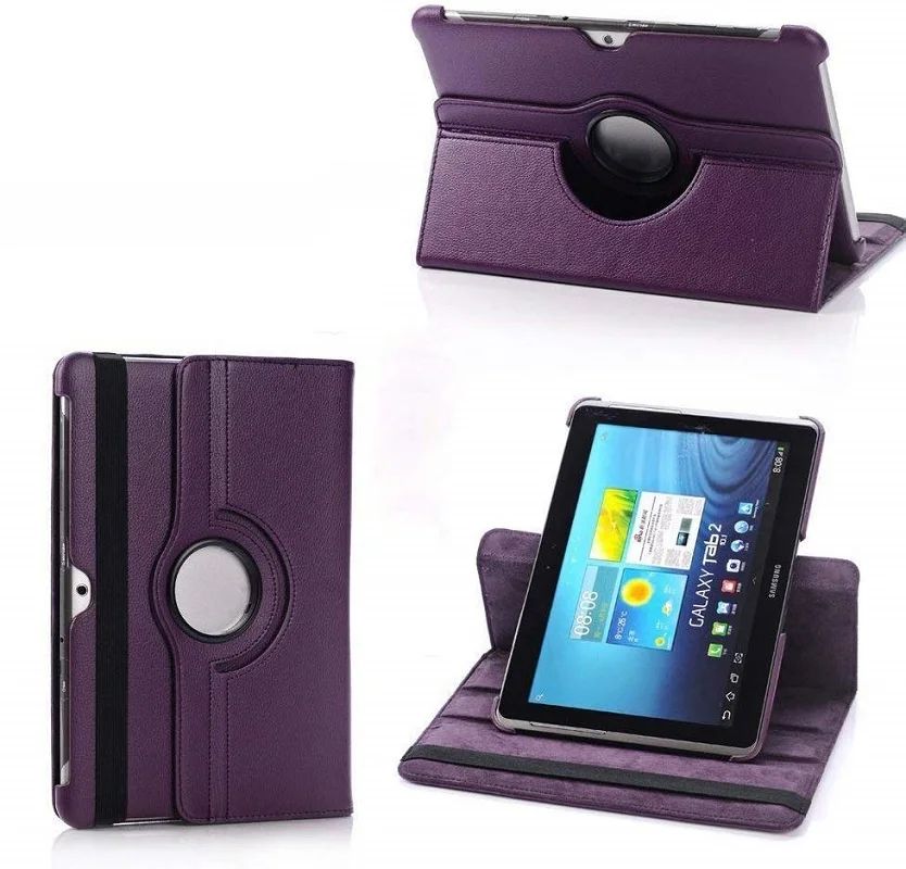 Чехол для Samsung Galaxy Tab 2 10 1 GT P5100 P5110 P7500 P7510 вращающийся на 360 градусов планшет PU