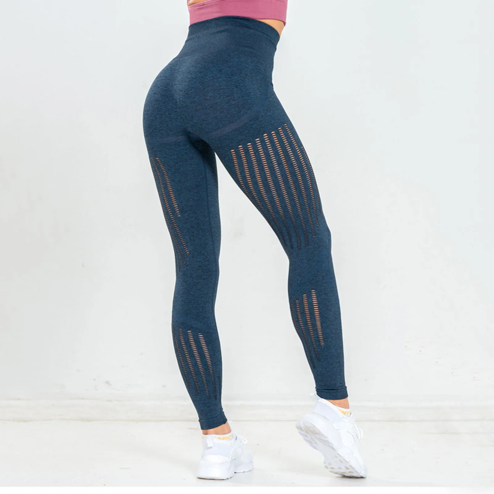 

Women's Yoga Pants High Waist Seamless Workout Leggings Textured Booty Fitness Running Sportswear Gym Athletic Trousers Tights #