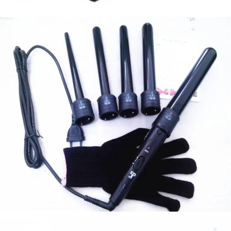 Электрический Керамический щипцы для завивки волос набор палочек 5 размеров