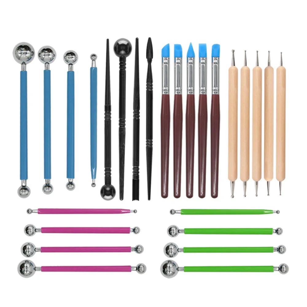 Набор для лепки из глины 18 шт. инструменты керамики и воска полимера