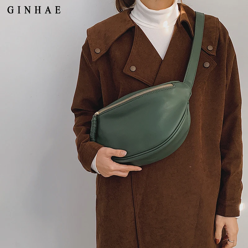 

Multifunctional Shoulder Bag For Women Luxury Brand Designer Chest Bag Pack Soft Pu Leather Handbag Big Capacity Crossbody Bags