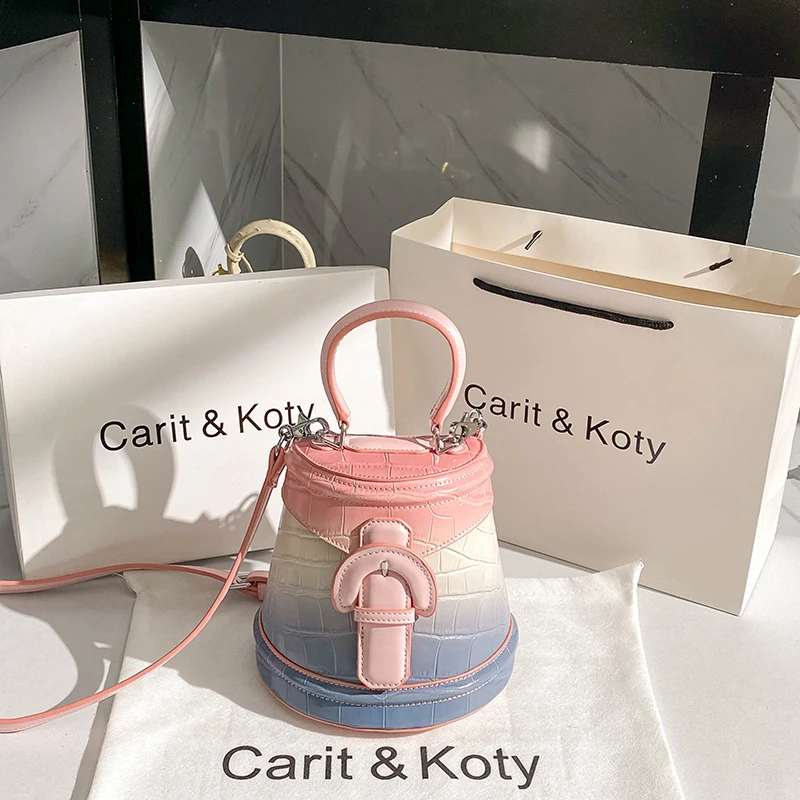 

Autumn new style fashion leisure all-match portable bucket bag banquet dress one-shoulder oblique PU bag female