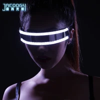 new led glasses creative fashion luminous glasses dj bar party products halloween sci fi stage dance lighting props