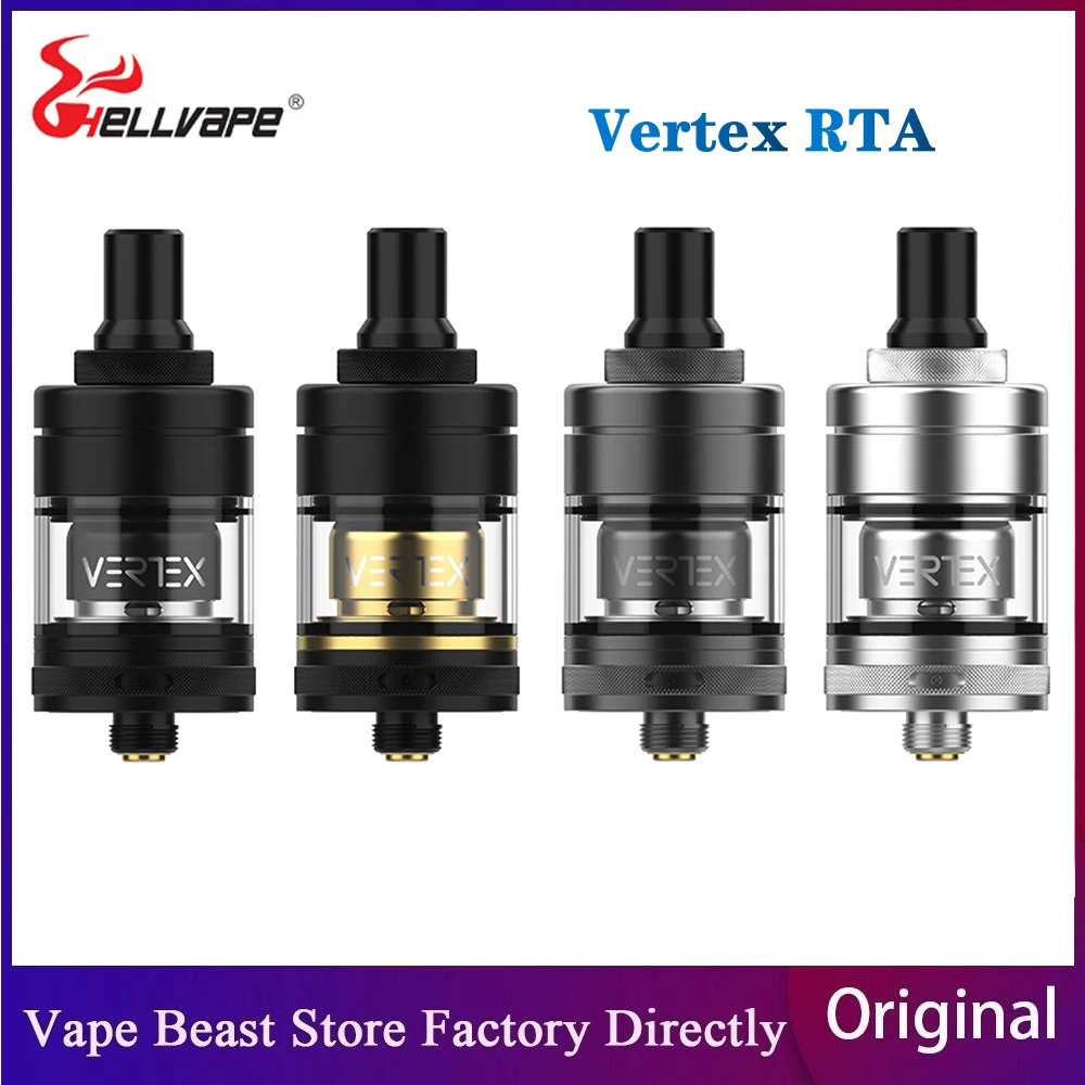Оригинальный атомайзер Hellvape Vertex RTA 2 мл двойные стойки для корпуса одной катушки