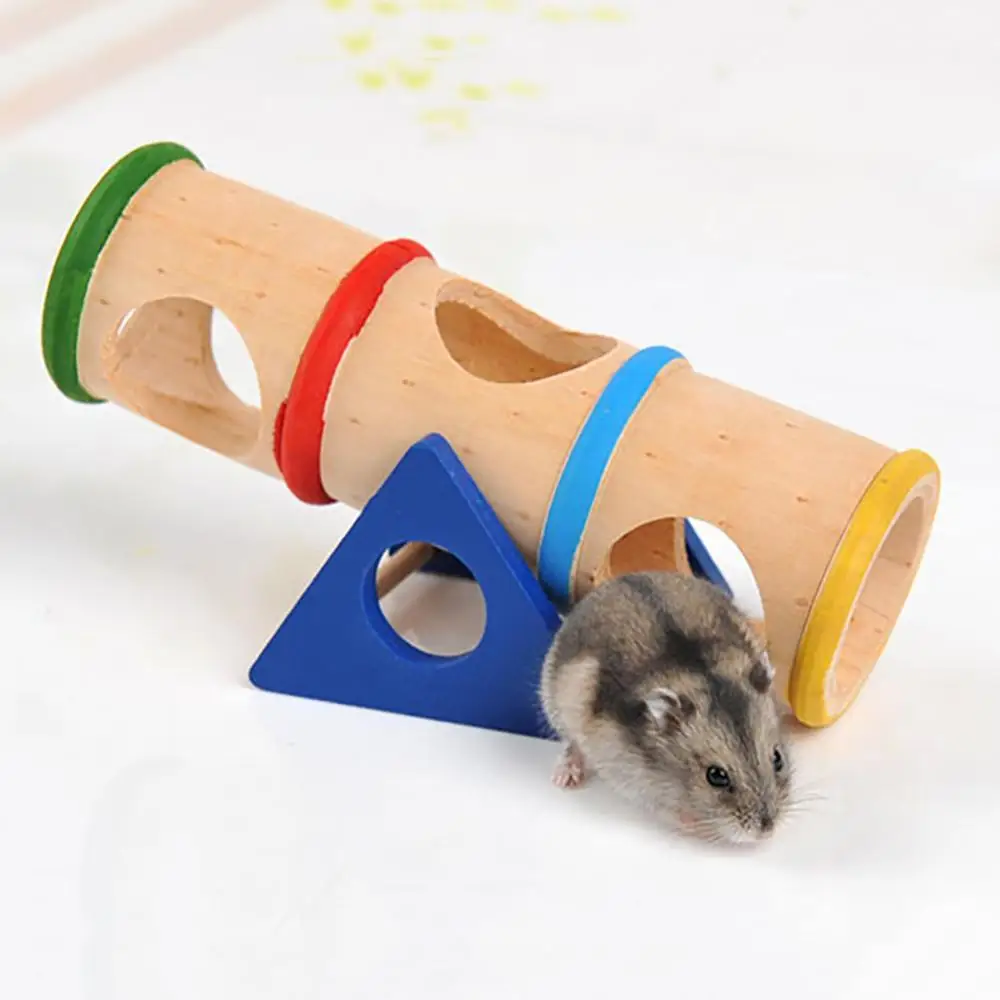 Прочная деревянная подвесная туннель клетка для дома скрытая игра игрушка