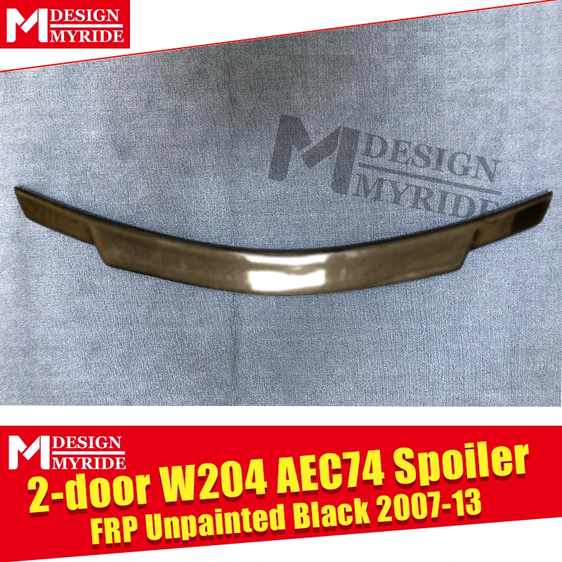 W204 2-дверный C74 Стиль FRP Неокрашенный задний багажник спойлер для MercedesMB C Class C180 C200