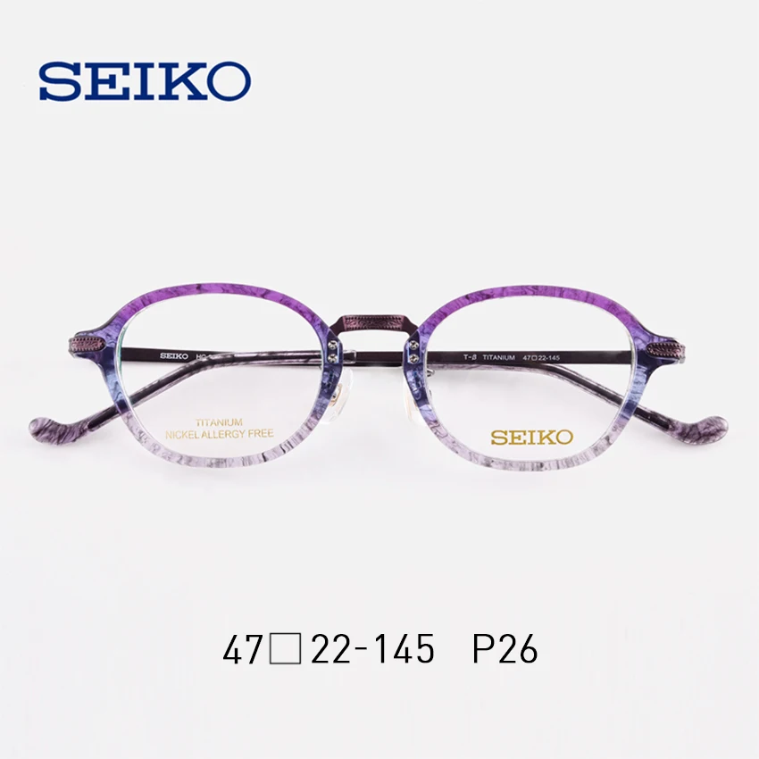 SEIKO титановые очки оправа для очков женские дизайнерские оптические прозрачные линзы оправа маленькие женские очки по рецепту HC3019