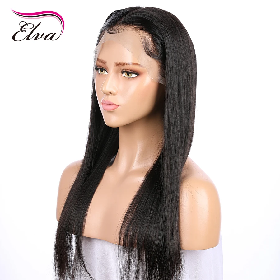 Elva 150 плотность 4 5*4 5 шелковая основа кружевные передние человеческие волосы
