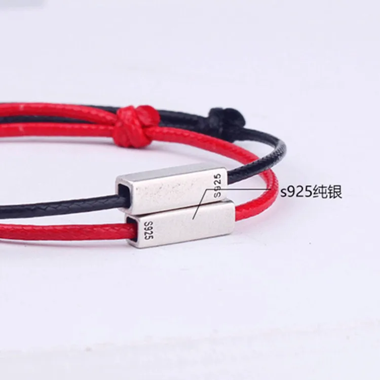 Браслет ручной работы для мужчин и женщин медный плетеный браслет серебристого