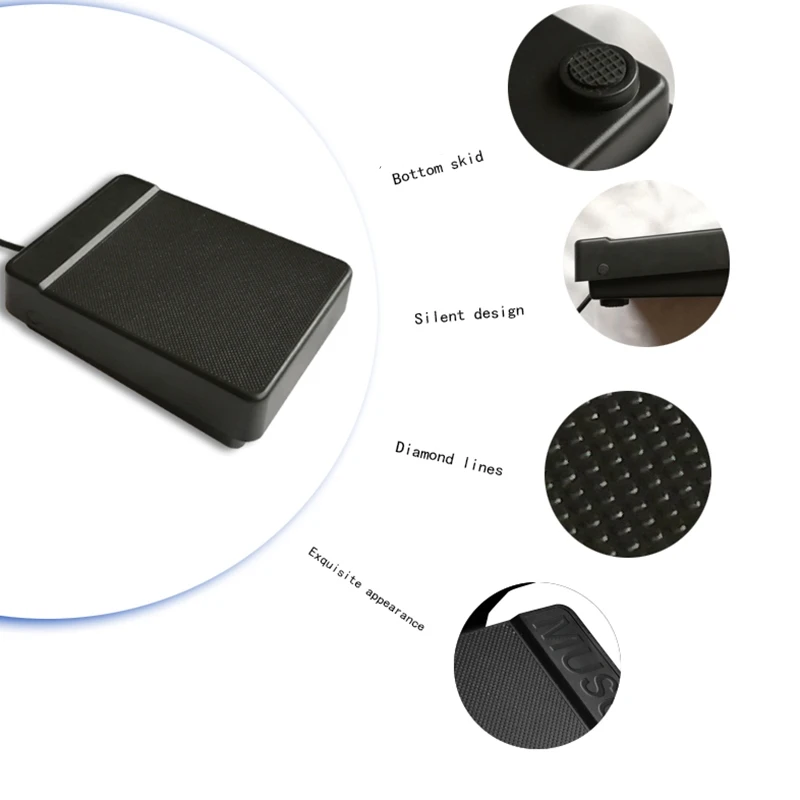 Педаль для поддержки пианино 6 35 мм с низким уровнем шума нескользящее основание