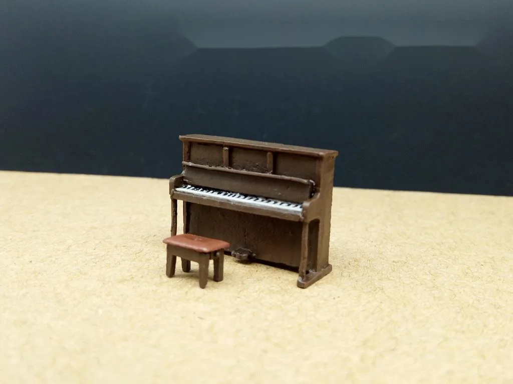 

1/72 Resin Figure Scene Piano Not Assembled