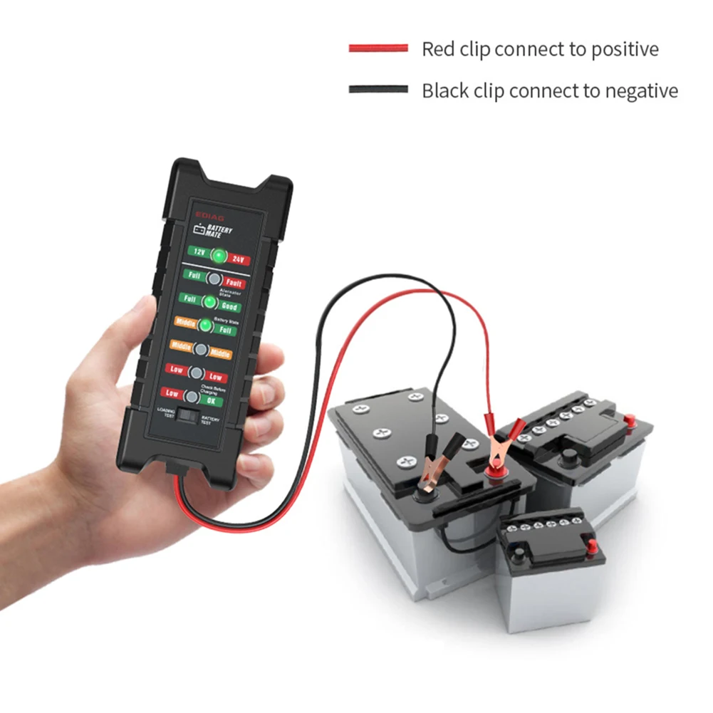 12 В 24 тестер автомобильного аккумулятора цифровой генератор переменного тока