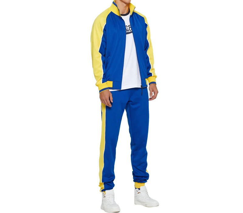 

Men Tracksuit Spring Autumn Mens Set Brand Sports Suit Jacket+Pants 2 Pieces Set Fashion Casual Track Suit 2021 Men Clothing