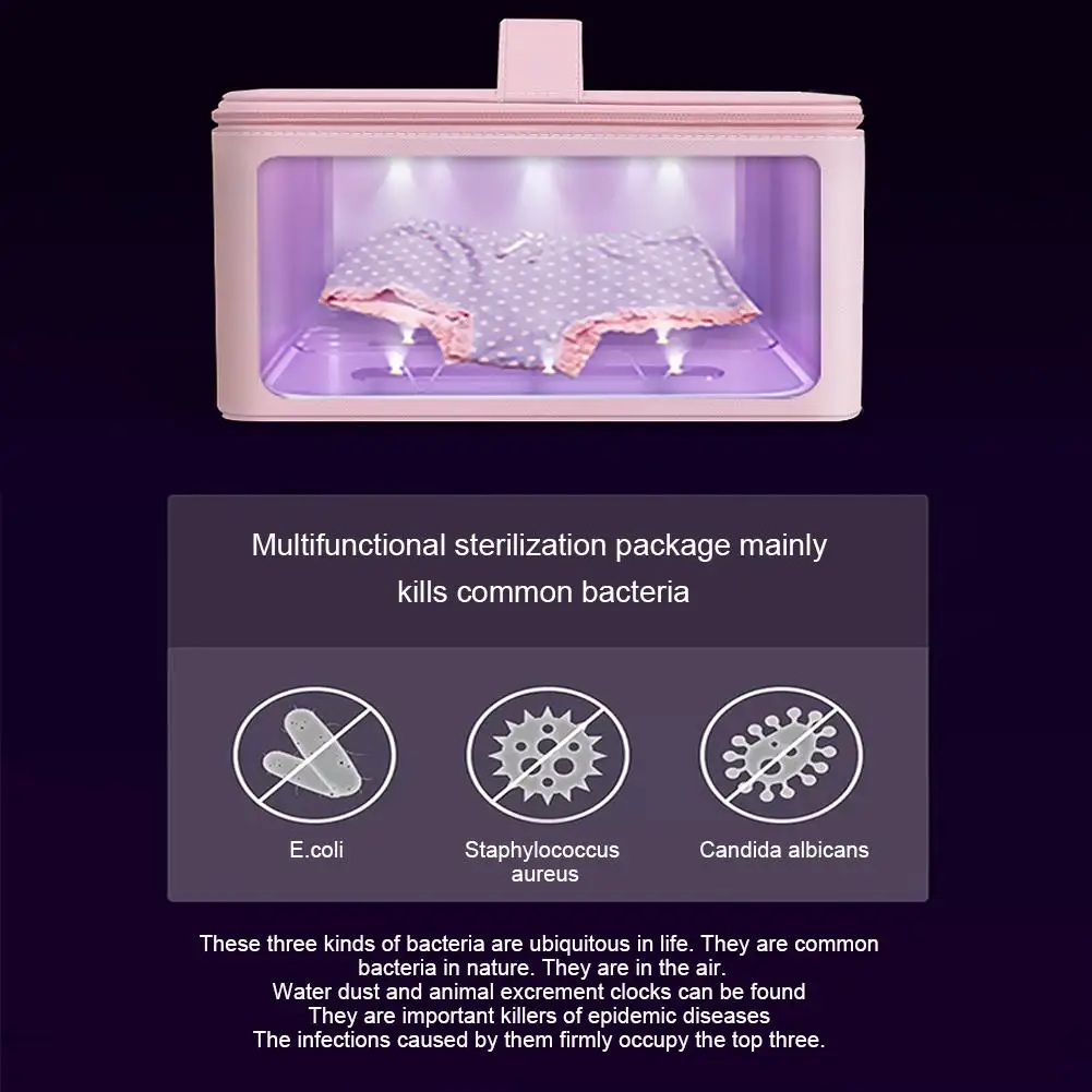 УФ коробка для хранения стерилизатор сумка светодиодный дезинфекции контейнер