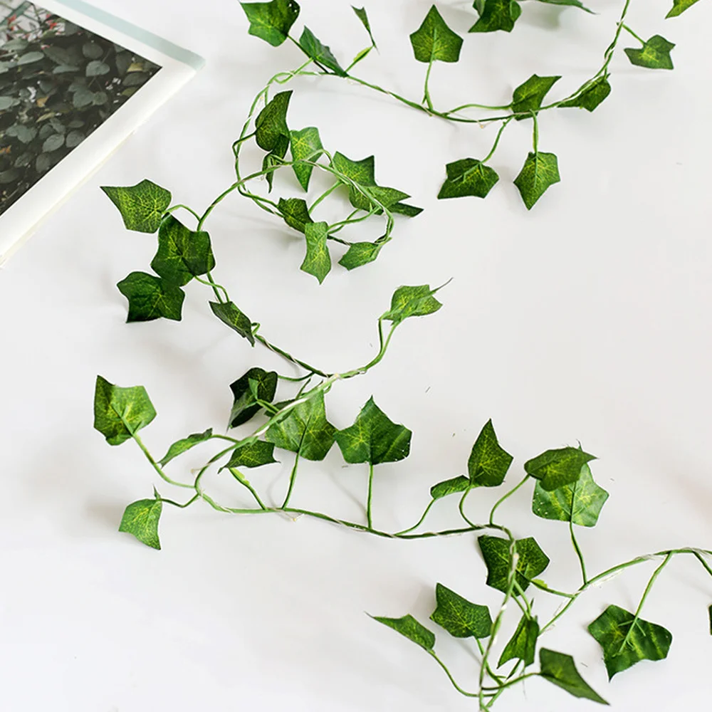 Гирлянда в виде листьев 20 светодиодов сказочные огни на батарейках гирлянда для