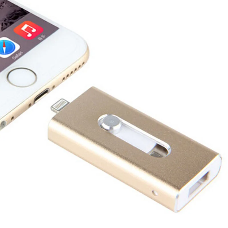 Флеш-накопитель Usb для iPhone 6/6 s/6 Plus/7/7 Plus/8/X Usb/Otg/Lightning 3 в 1 флеш-накопитель внешних