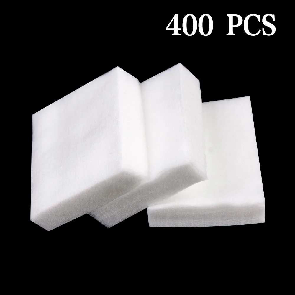 400 pcs Горячая Распродажа, 900 шт./лот, салфетки для снятия лака для ногтей, для ванны, маникюра, гелевые безворсовые салфетки, хлопковые салфетки для ногтей, инструмент для дизайна ногтей - Цвет: 400 pcs