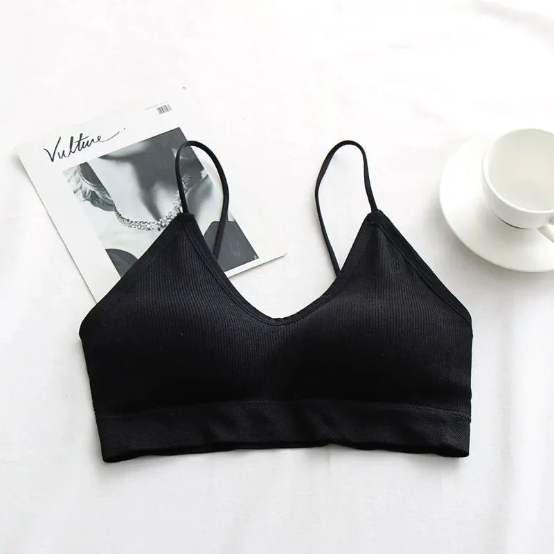 Женский спортивный бюстгальтер для активного отдыха Sanderala топ фитнеса черный