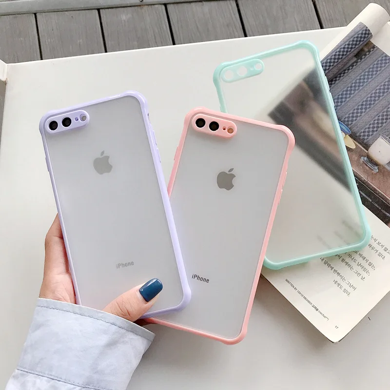 Новый противоударный чехол 2 в 1 для iphone 7 Plus 8 телефона матовые защитные чехлы с