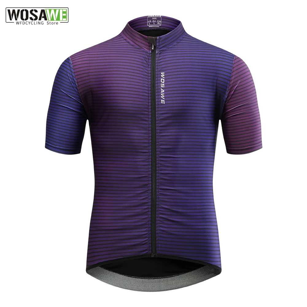 

WOSAWE New Color Pro fit Cycling Jersey Short sleeve Men's Shirts Pocket MTB Bike Shirts Maillot Ciclismo Hombre Sports Wear