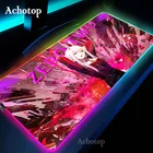 Игровой коврик Zero Two Darling In The Franxx для мышки с Аниме Коврик для мыши большой коврик для мыши геймерский RGB большой розовый коврик для мыши компьютерный игровой Настольный коврик