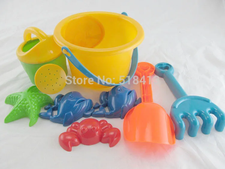 

8pcs baby bath toys Beaches Plastic Mold Sand Playing Tool 2-4 Years Kids Swimming Beach Toys Baby Shovel Bathing Tools