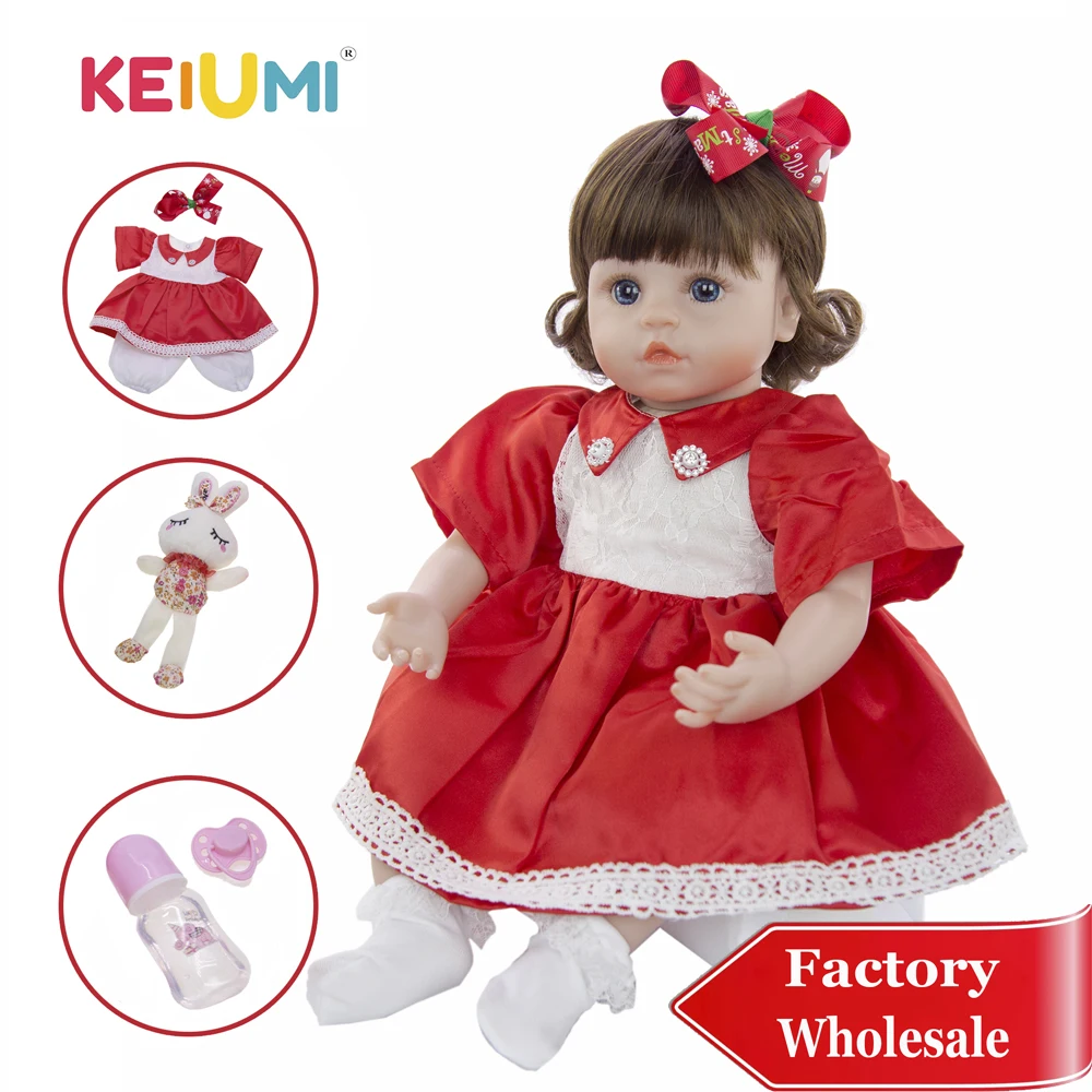KEIUMI 18 ''Роскошная принцесса Reborn Baby Doll Мягкая силиконовая виниловая кукла