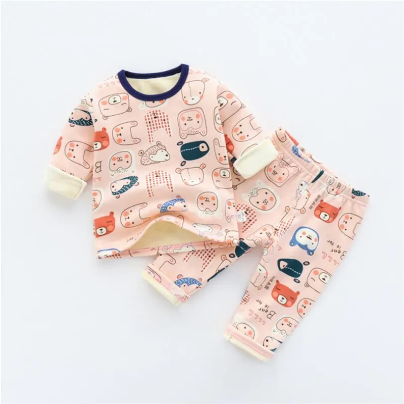 Хлопковая футболка с длинными рукавами для мальчиков рисунком динозавр пижамы